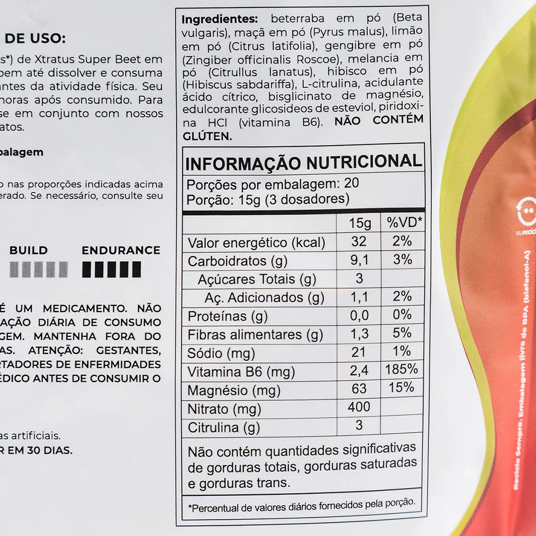 informações nutricionais